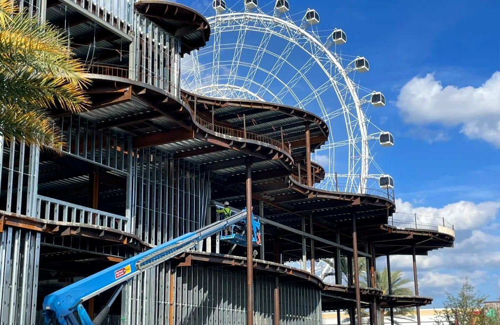 Steel framing and structural deck construction in progress in California - deck builder in Northern California - MH Builders